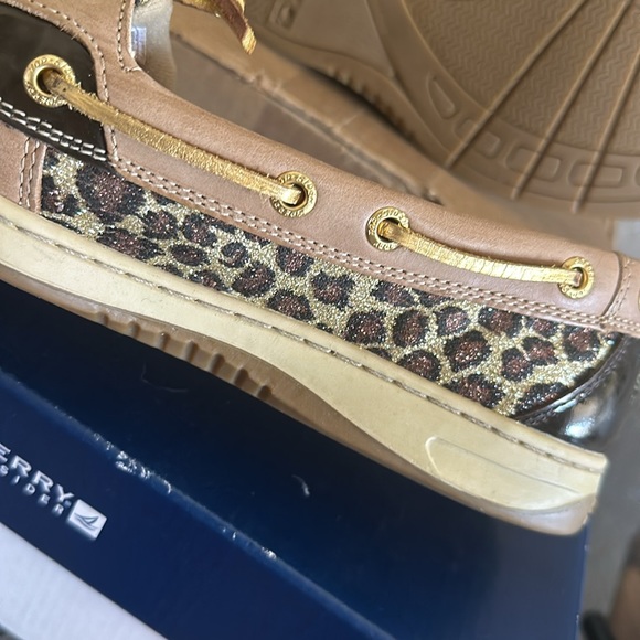 Sperry Top Sider Angelfish 9102815 Women’s Sequin Leopard Boat Shoes Size 8.5 - Picture 9 of 11